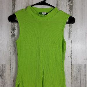Lime Neon Green Bodysuit with closures.